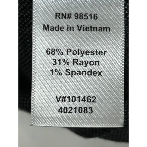 Coldwater Creek Women's XS Classic Straight Leg Fit Stretch Black Print Pants - Picture 3 of 5